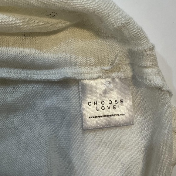 Generation Love Shirt Womens Large White‎ Sleeveless Embellished Beaded Top Chic - Picture 4 of 5